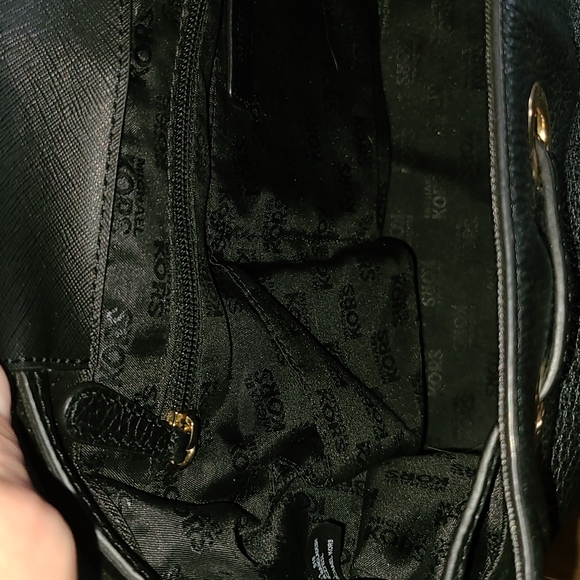 Michael Kors Black Leather Backpack/Purse - Picture 12 of 16